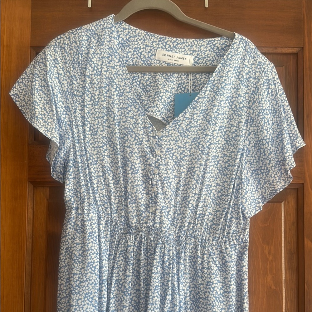 Blue Floral Dress by Sonnet James